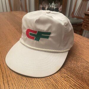 Men's Vintage CF Consolidated Freight White Adjustable Strap Rope Baseball Hat